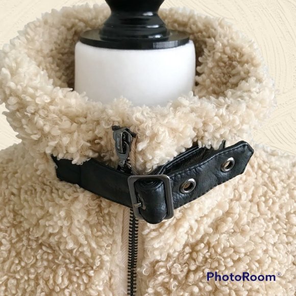 Steve Madden Teddy Sherpa Jacket (XS) - Picture 3 of 9